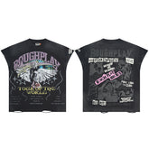 Rough Play T Shirts RoughPlay Tour Sleeveless Street Holes Diamonds